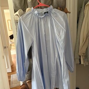 Cynthia Rowley Soft Blue Ruffled Dress